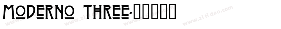Moderno Three字体转换